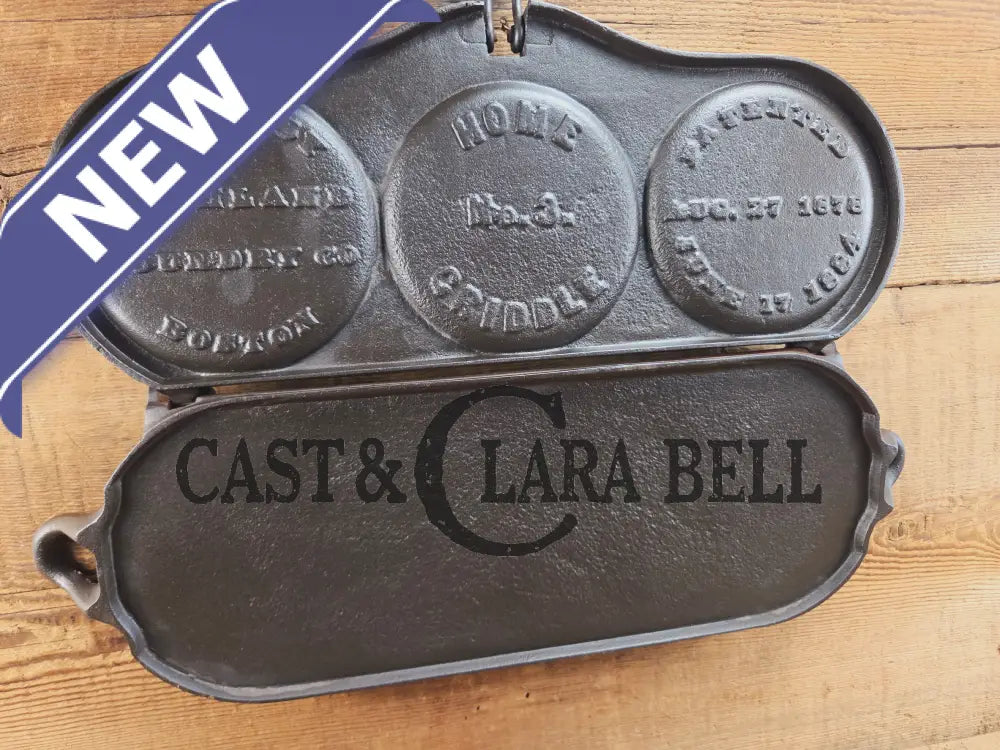 Hot Item!! Late 1800’s Fully Marked Highland Foundry Co pancake flop griddle. Very unique gift idea and new family