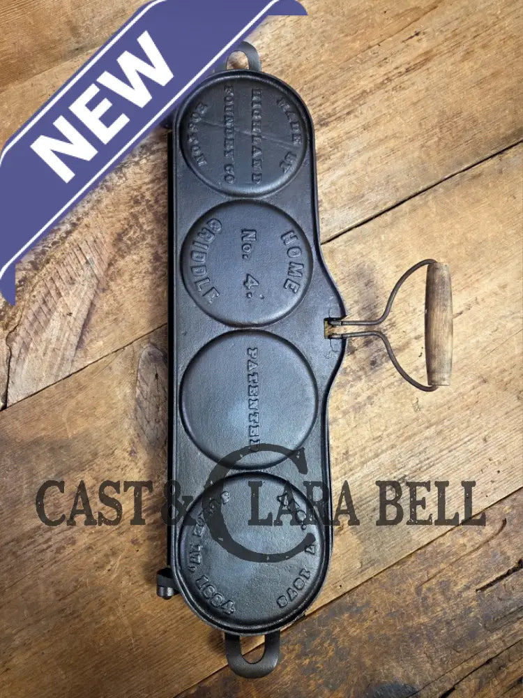 Hot Item!! Late 1800’s Fully Marked Highland Foundry Co pancake flop griddle. Very unique gift idea and new family