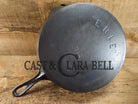 HTF 1890’s Third Series ERIE #9 B (1890’s Griswold) Cast Iron Skillet with Heat Ring 712 Smooth bottom! Skillet