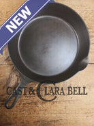 HTF 1890’s Third Series ERIE #9 (1890’s Griswold) Cast Iron Skillet with Heat Ring 711 markings not 712. Skillet