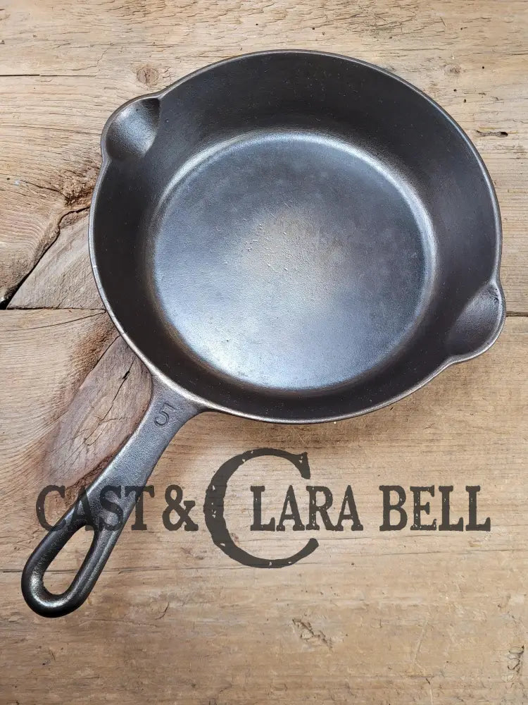 Htf! 1920’S #5 O’brien And (Chicago Il) Cast Iron Skillet. Unique For The Collector! Skillet