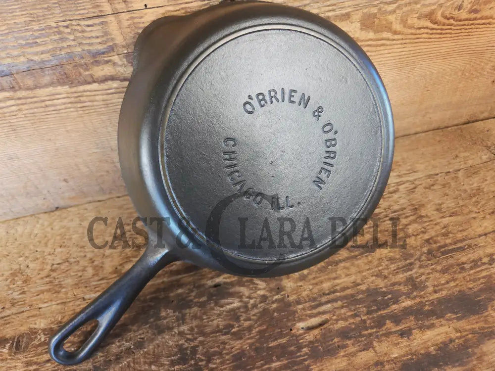 HTF! 1920’s #5 O’Brien and O’Brien (Chicago IL) Cast iron Skillet. Unique for the collector! - Skillet