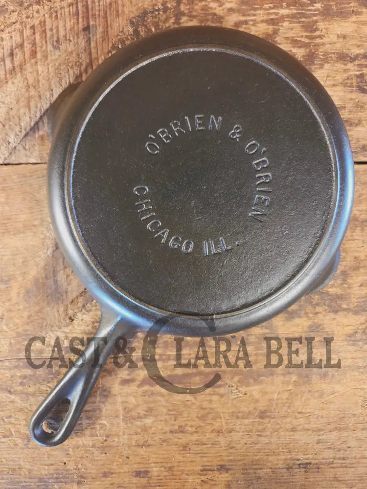 HTF! 1920’s #5 O’Brien and O’Brien (Chicago IL) Cast iron Skillet. Unique for the collector! - Skillet