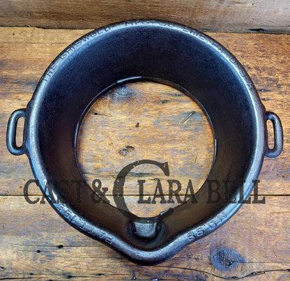 Htf 1920’S Griswold Large Block Logo #8 Cast Waffle Iron #151/151 Tall Base & Alaskan Handles!!