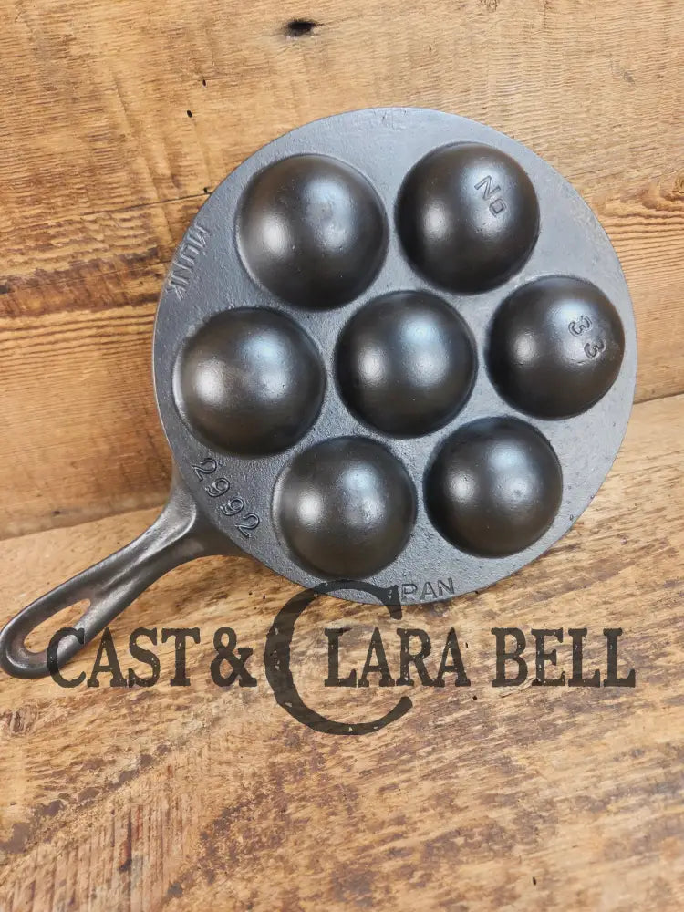 HTF 1920’s Griswold No. 33 Cast Iron Munk Pan 2992 Skillet