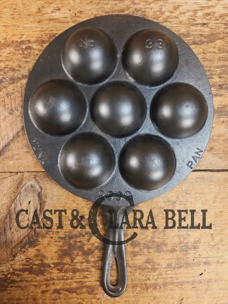 HTF 1920’s Griswold No. 33 Cast Iron Munk Pan 2992 Skillet