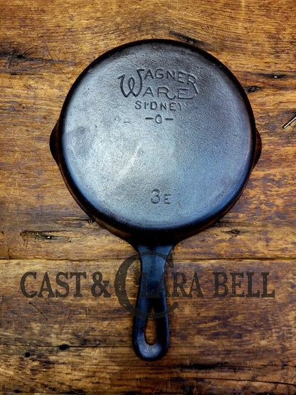 Htf 1920’S Wagner Ware #3 Cast Iron Egg Skillet 3 E