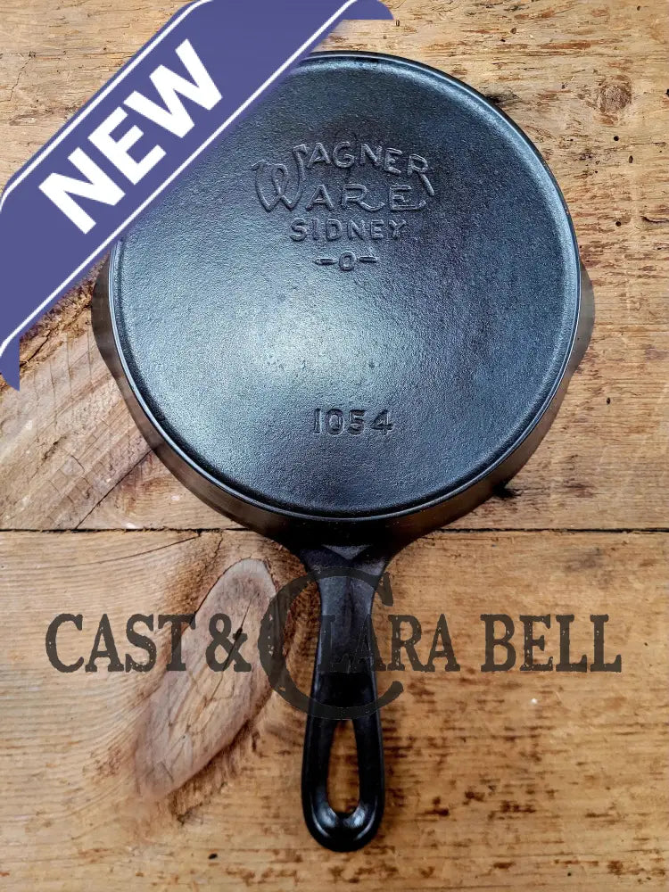 Htf! 1924 Wagner Ware #4 Cast Iron Skillet With Heat Ring 1054