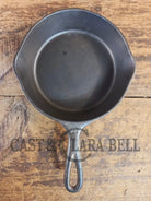 HTF! 1924 Wagner Ware #4 Cast Iron Skillet with Heat Ring 1054. Plating outside black iron inside. Beautiful patina!