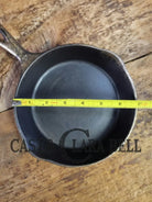 HTF! 1924 Wagner Ware #4 Cast Iron Skillet with Heat Ring 1054. Plating outside black iron inside. Beautiful patina!