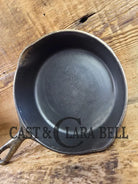 HTF! 1924 Wagner Ware #4 Cast Iron Skillet with Heat Ring 1054. Plating outside black iron inside. Beautiful patina!