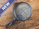HTF 1930’s Griswold #4 Cast Iron Skillet with Large Block Logo 702 Smooth Bottom. Collector Grade - Skillet
