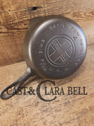 HTF 1930’s Griswold #4 Cast Iron Skillet with Large Block Logo 702 Smooth Bottom. Collector Grade Skillet