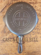 HTF 1930’s Griswold #4 Cast Iron Skillet with Large Block Logo 702 Smooth Bottom. Collector Grade - Skillet