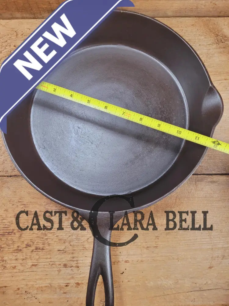 Htf And Gorgeous! 1910’S Wagner Double Straight Logo #10 Cast Iron Skillet. Mint Condition.