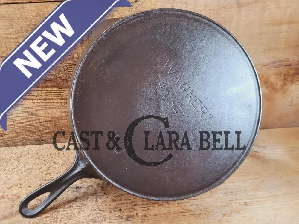 Htf And Gorgeous! 1910’S Wagner Double Straight Logo #10 Cast Iron Skillet. Mint Condition.