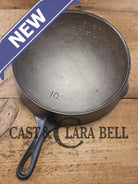 HTF and Gorgeous! Early 1900’s Wagner ’Arc Straight’ logo #10 Cast Iron Skillet. Big skillet for big appetites! Skillet