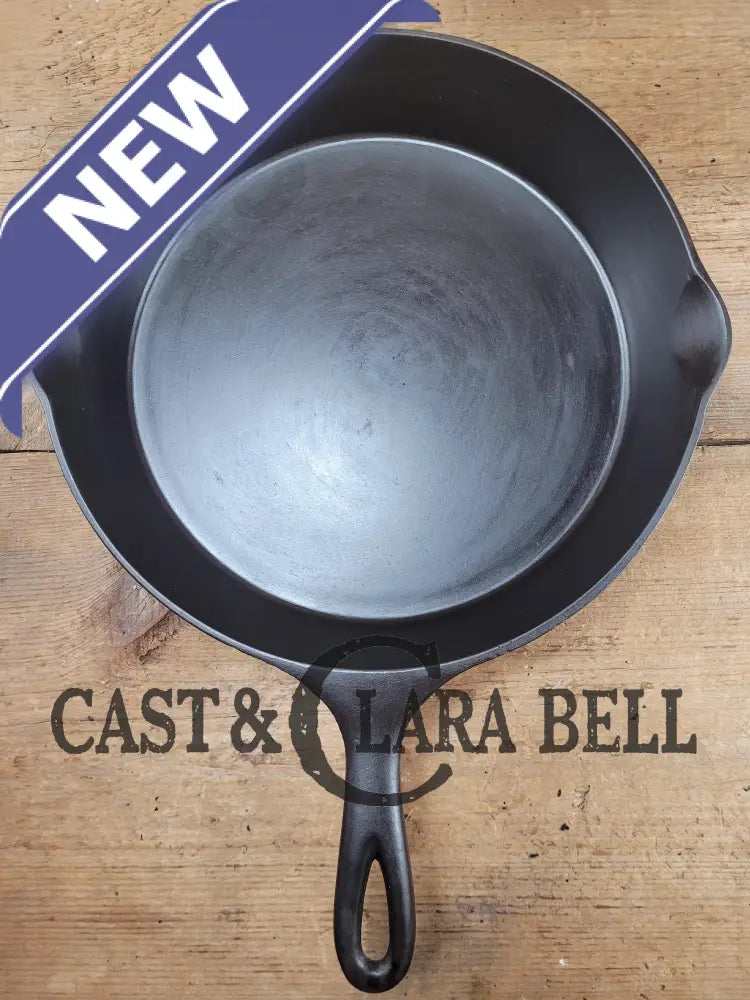 Htf And Gorgeous! Early 1900’S Wagner ’Arc Straight’ Logo #10 Cast Iron Skillet. Mint
