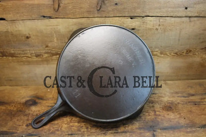 Htf And Gorgeous! Early 1900’S Wagner ’Arc Straight’ Logo #11 Cast Iron Skillet. Skillet