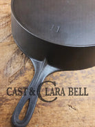 HTF and Gorgeous! Early 1900’s Wagner ’Arc Straight’ logo #11 Cast Iron Skillet Skillet