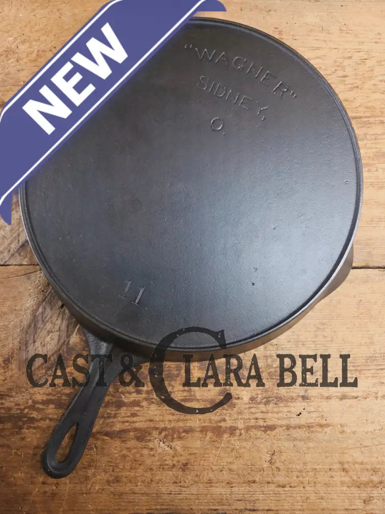 HTF and Gorgeous! Early 1900’s Wagner ’Arc Straight’ logo #11 Cast Iron Skillet Skillet