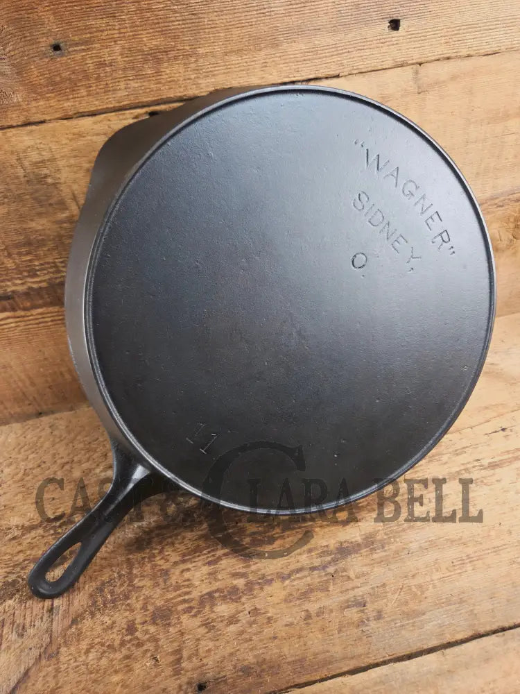 HTF and Gorgeous! Early 1900’s Wagner ’Arc Straight’ logo #11 Cast Iron Skillet Skillet