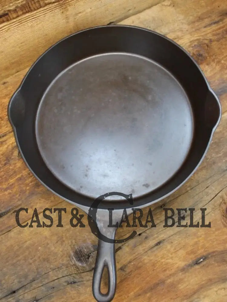 Htf And Gorgeous! Early 1900’S Wagner ’Arc Straight’ Logo #11 Cast Iron Skillet. Skillet