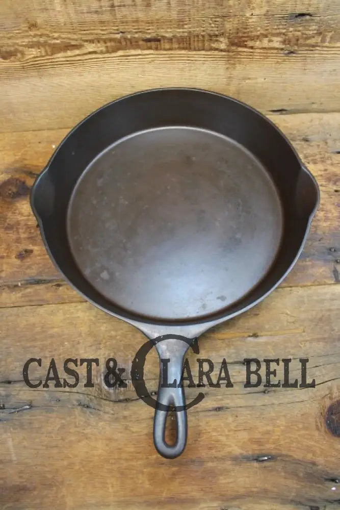 Htf And Gorgeous! Early 1900’S Wagner ’Arc Straight’ Logo #11 Cast Iron Skillet. Skillet