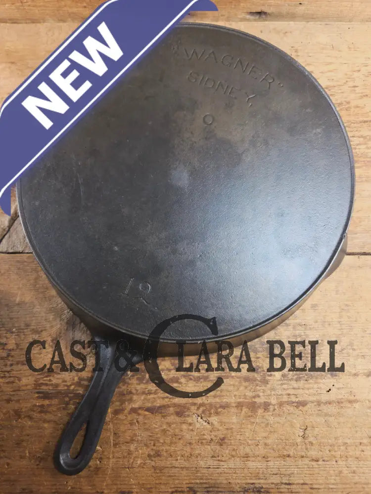 HTF and Gorgeous! Early 1900’s Wagner ’Arc Straight’ logo #12 Cast Iron Skillet Skillet