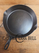 HTF and Gorgeous! Early 1900’s Wagner ’Arc Straight’ logo #12 Cast Iron Skillet Skillet