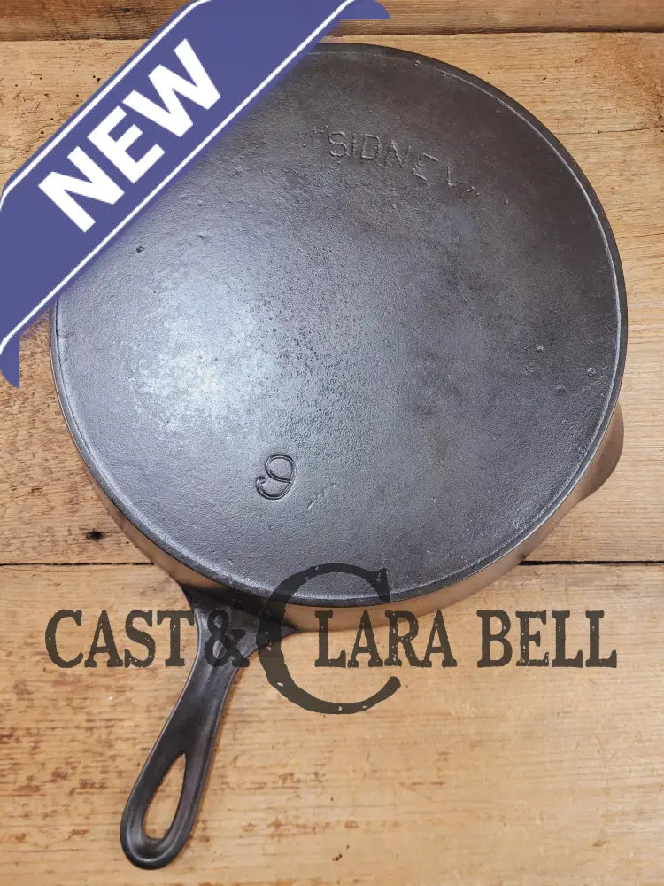 Htf And Gorgeous! Early 1900’S Wagner Made Sidney ’Arc Logo’ #9 Cast Iron Skillet. Very Good