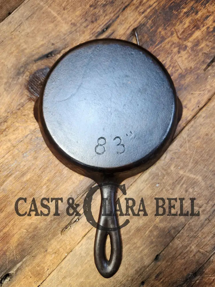HTF! Chicago Hardware Foundry "83 H" 3 Cast Iron Egg Skillet with Ha