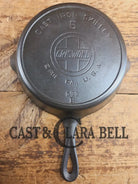HTF Early 1900’s Griswold #6 Cast Iron Skillet Large Slant Logo 699 B Skillet