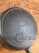 HTF Early 1900’s Griswold #6 Cast Iron Skillet Large Slant Logo 699 B Skillet
