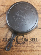 HTF Early 1900’s Griswold #6 Cast Iron Skillet Large Slant Logo 699 B Skillet