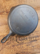 HTF early 1900’s Griswold’s Third Series (Three Line) Victor #7 (#721) Cast Iron Skillet - Skillet