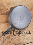 HTF Griswold No. 7 Cast Iron Skillet with Small Block Logo and Grooved Handle 701 Skillet