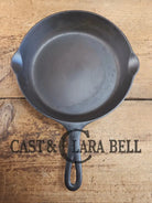 HTF Griswold No. 7 Cast Iron Skillet with Small Block Logo and Grooved Handle 701 Skillet