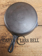 HTF Griswold No. 7 Cast Iron Skillet with Small Block Logo and Grooved Handle 701 Skillet