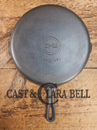 HTF Griswold No. 7 Cast Iron Skillet with Small Block Logo and Grooved Handle 701 Skillet