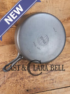 HTF Griswold No. 7 Cast Iron Skillet with Small Block Logo and Grooved Handle 701 Skillet