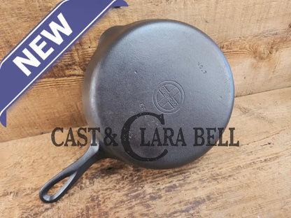 HTF Griswold No. 7 Cast Iron Skillet with Small Block Logo and Grooved Handle 701 Skillet