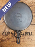 HTF Griswold No. 7 Cast Iron Skillet with Small Block Logo and Grooved Handle 701 Skillet