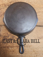 HTF Griswold No. 7 Cast Iron Skillet with Small Block Logo and Grooved Handle 701 Skillet