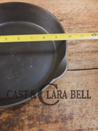 HTF Griswold No. 7 Cast Iron Skillet with Small Block Logo and Grooved Handle 701 B Skillet