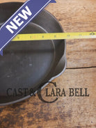 HTF Griswold No. 7 Cast Iron Skillet with Small Block Logo and Grooved Handle 701 B Skillet