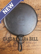 HTF Griswold No. 7 Cast Iron Skillet with Small Block Logo and Grooved Handle 701 B Skillet