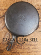HTF Griswold No. 7 Cast Iron Skillet with Small Block Logo and Grooved Handle 701 B Skillet
