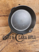 HTF Griswold No. 7 Cast Iron Skillet with Small Block Logo and Grooved Handle 701 B Skillet