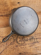 HTF Griswold No. 7 Cast Iron Skillet with Small Block Logo and Grooved Handle 701 B Skillet